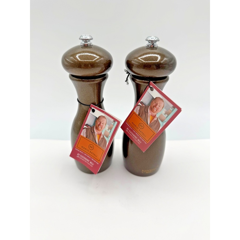 NEW Fletcher's Mill Marsala 7" Copper Resin Salt And Pepper Grinder‎ Made In USA